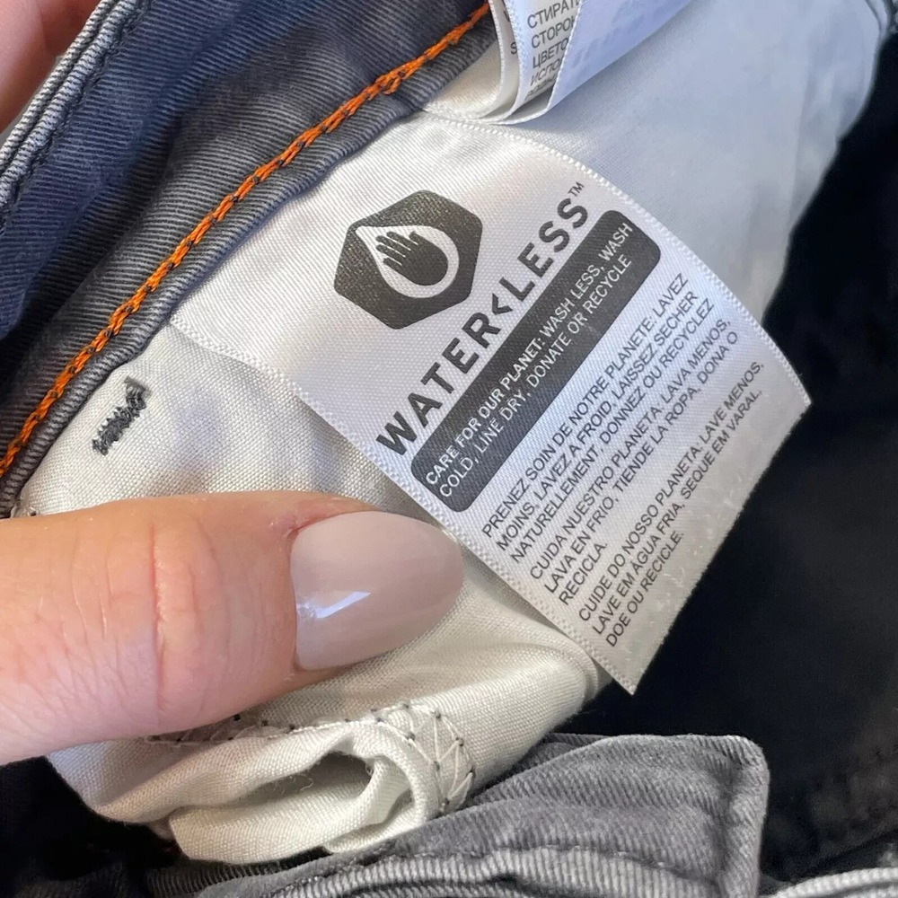 Dockers High Rise Straight Fit Denim‎ Jeans Mens 36 Dark Gray Zip Fly 5-Pockets - Picture 11 of 15